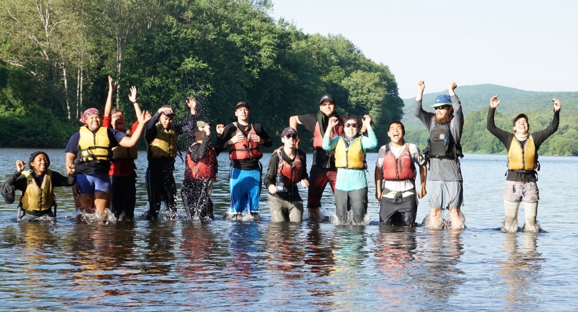 canoeing on Delaware Water Gap